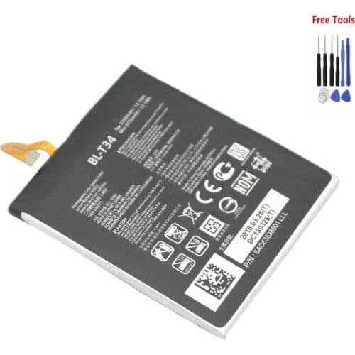 1x High quality 3300mAh BL-T34 BL T34 Replacement Battery For LG V30 LS998 Batteries + Tool