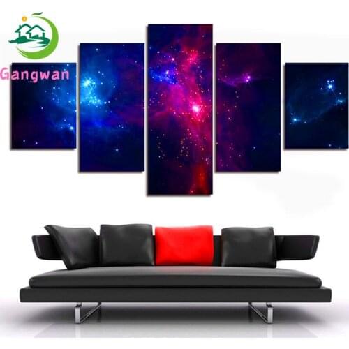 5 pcs diamond painting abstract starry sky diamond painting diamond cross stitch decoration gift Mosaic Crystal Picture Wall Art
