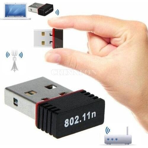 50Pcs/Lot 150Mbps USB Adapter WiFi Wireless 802.11n 150M Network Lan