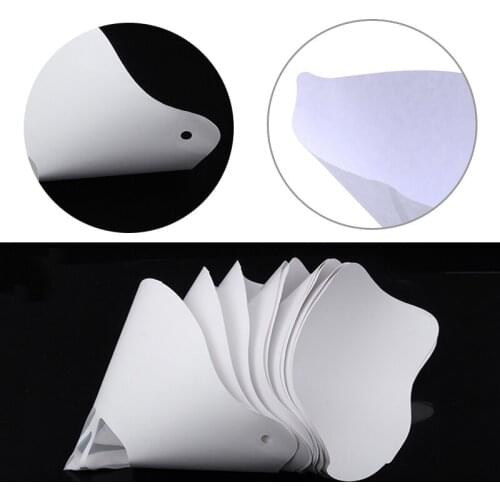 50pcs uv Resin thicken paper filter disposable for ANYCUBIC Photon wanhao D7 anet N4 UV SLA 3D Printer parts filament filters