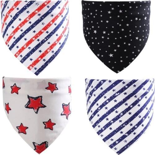 Fashion Star Pattern Pet Cat Dog Bandana Collar Neckerchief Triangle Neck Scarf Saliva Towel Pet Accessories Dog Accessories