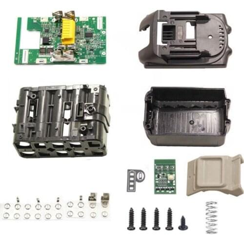New 18650 Battery Case for Makita 18V with PCB Circuit Board LED Indicator Power Tools BL1850 BL1830 Battery Case Kit