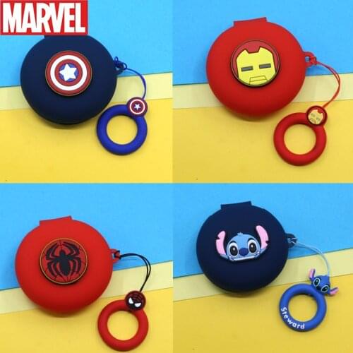 Disney Cartoon Earphone Case for OPPO ENCO W31 Soft Silicone Wireless Bluetooth Headphone Cover Charger Box With Finger strap