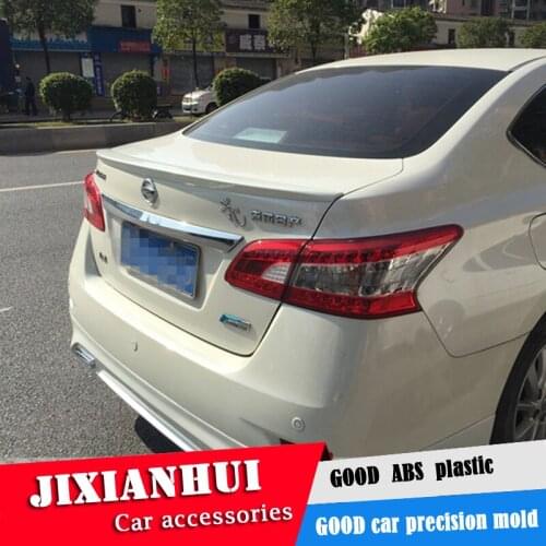 For Sentra Spoiler 2012-2015 Nissan Sentra Spoiler ABS plastic Material Car Rear Wing Color Rear Spoiler