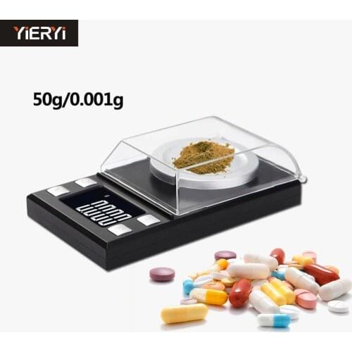 Yieryi LCD Digital 0.001g Jewelry Called High-precision Portable Medicine Laboratory Weight Milligram Electronic Scale