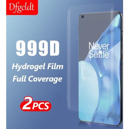 2Pcs Full Curved High Definition Hydrogel Soft Film for OnePlus 6 6T 7 7T 8 9 Pro 9R Nord Full Cover Screen Protectors Not glass