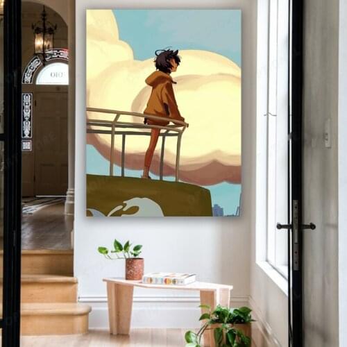 Anime Wonder Egg Priority Poster Decorative Painting Canvas Wall Art Living Room Posters Bedroom Painting