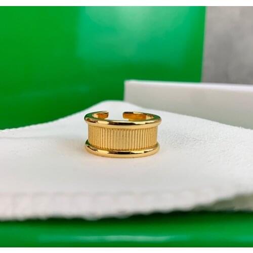 Hot Brand Knot Simple Punk street fashion Ceramic Open Ring For Women Titanium Steel Spring Wedding Noble Replica Rings Jewelry