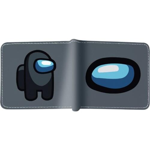 PU Leather High Quality Game Crewmate Impostor Wallet Wallet Short Purse With Coin Pocket Hard Holder Free Shipping WM