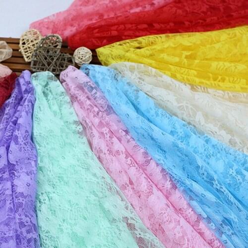 Lace fabric NON elastic mesh fabric short skirt clothing curtain stage wedding background decoration curtain mesh fabric