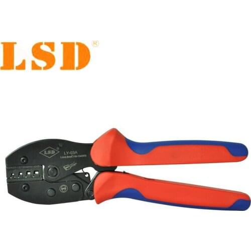 LSD High Quality energy saving ratchet hand crimping tools for non-insulated open barrel terminals 0.1-2.5mm2