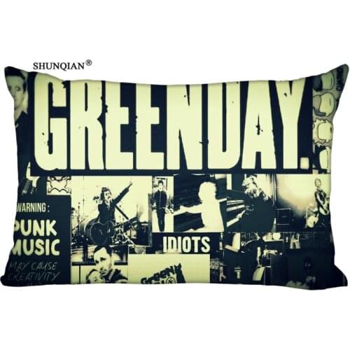 LUQi Soft Pillow Case Cover 20*30 Inch (Twin sides)Zippered Pillowcase Green Day American Idiot Popular Design