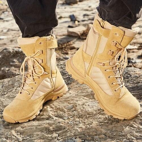 2019 high quality Desert Tactical outdoor shoes Men boots military boots shoes man army boots size 38-46