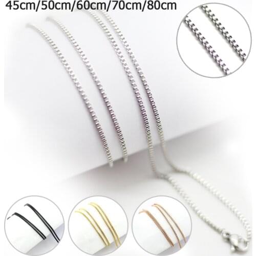 Newest 10pcs 1.5mm Width 316 Stainless Steel Chain Necklace For Pendant Jewelry Diffuser Locket Chains For Women Men Jewelry