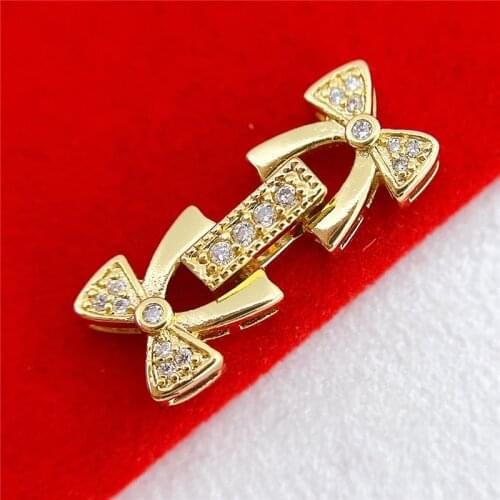 Wholesale DIY Natural Stones Beads Jewelry Making Accessories Silver/Gold/Rose Gold Metal Connector Clasps Findings