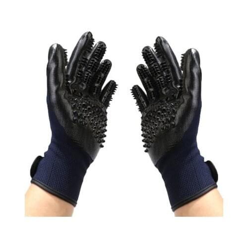 Pet Grooming Glove for Dogs Cat Cleaning for Pet Dog Hair Deshedding Brush Comb Glove Finger Cleaning Bathing Glove for Animals