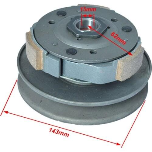 NEW Motorcycle 15mm Shaft Belt Transmission Driven Wheel Clutch Assembly For Haojue Suzuki AN125 HS125T AN HS 125 Spare Parts