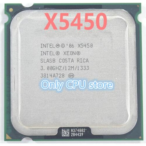 Free shipping latop cpu X5450 3.0GHz/12M/1333Mhz/CPU equal to LGA775 ,works on LGA775 mainboard no need adapter scrattered