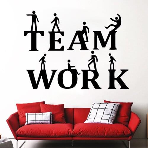 Team work Wall Sticker Pvc Wall Stickers Decoration Vinyl Decals Art Wall Stickers Vinyl Decals Mural Removable DK-137