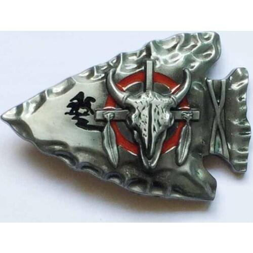 Western Skull Bull Belt Buckle SW-BY876 suitable for 4cm wideth belt with continous stock