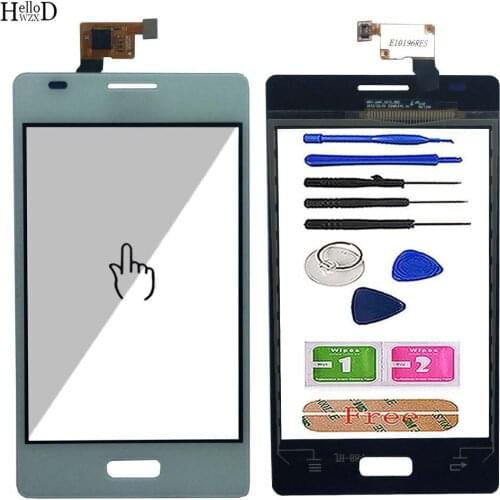 4.0'' Mobile Touch Screen For LG Optimus L5 E610 E612 Lens Sensor TouchScreen Digitizer Panel Front Glass Tools 3M Glue