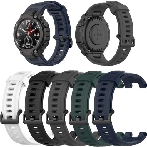 Siliconen Band Horlogeband Armband Correa Met Schroevendraaier For Polsband Voor Huami Amazfit T Rex T-Rex (A1918) smartwatch