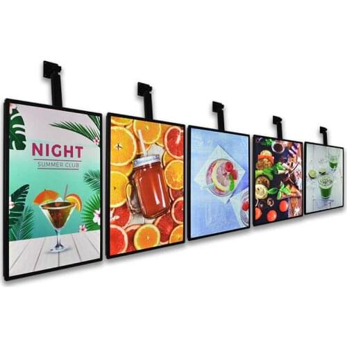 Mall advertisement aluminum alloy light box frame frames with light led menu board