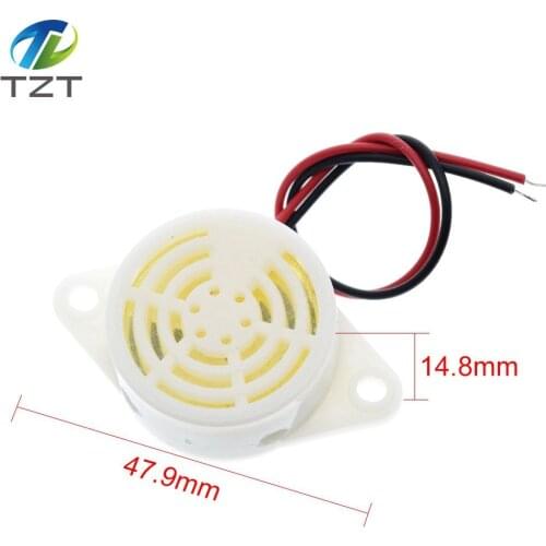 TZT 95DB Alarm High-decibel 3-24V 12V Electronic Buzzer Beep Alarm Intermittent Continuous Beep for Arduino SFM-27