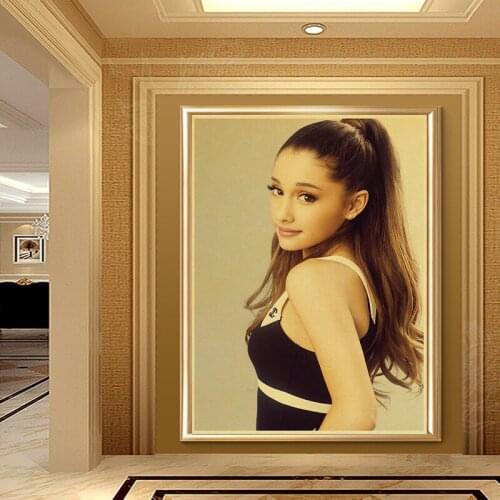 Vintage Ariana Grande Sweetener Girl Pop Star Retro Poster Wall Art Stickers Wall Decor For Home Room Cafe Bar painting