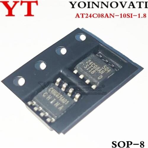 10PCL/LOT AT24C08AN-10SI-1.8 AT24C08AN-10SI AT24C08AN 24C08AN SOP-8