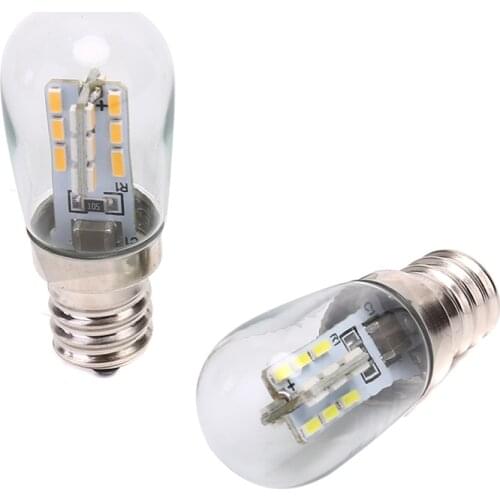 2020 LED Light Bulb E12 220V E12 LED High Bright Glass Shade Lamp Pure Warm White Lighting For Sewing Machine Refrigerator