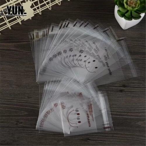 50pcs 7CMx7CM/10CMx10CM Frosted Cute Dots Plastic Pack Candy Cookie Soap Packaging Bags Cupcake Self Adhesive Sample Gift Bag 6D