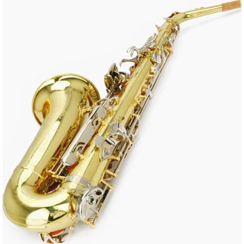 Gold Lacquer Brass Alto Instrument Accessories Professional Eb OEM China Sax Saxophone Alto