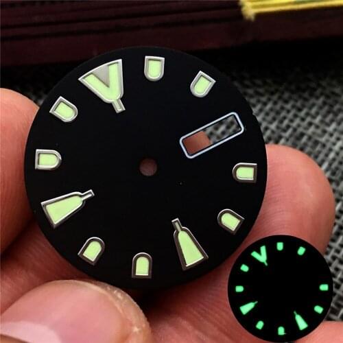 28.5mm Watch Dial Ring with C3 Luminous for NH36 Movement Watch Dial