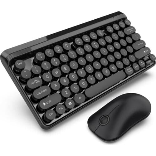 1PC Fashion 2.4G Wireless Keyboard Wireless Mouse Mini Multimedia Keyboard Mouse Combo Set For Notebook Laptop Desktop PC