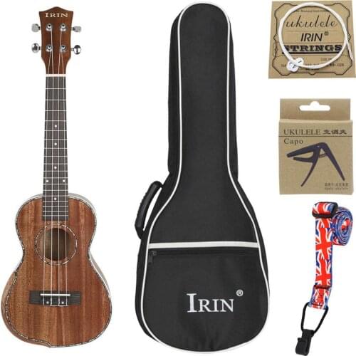 Mounchain UK2370 23inch Music Ukulele Mahogany Panel Elegant Ukelele Guitar with Bag String Capo Strap