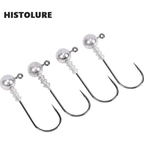 New product crank Jig head hook 3.5g 5g fishing hook lead Jig lure hard baits soft worm fishing tackle accessories