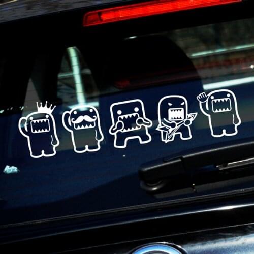 Size Please Refer to Options. Duo Monarch Personality Car Stickers Decals Glue Sticker Domo-kun Interest Vinyl Oem Cartoon PVC