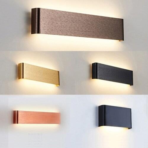 Modern Simple Linear LED Wall Lamp Nordic Up Down Wall Lighting Bedroom Living Room Background Foyer Corridor Aisle Wall Light