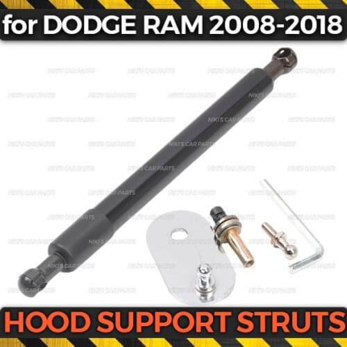 Trunk support struts case for Dodge Ram 1500 2008-2018 Stainless steel 1 set / 1 pcs molding decoration car styling exterior