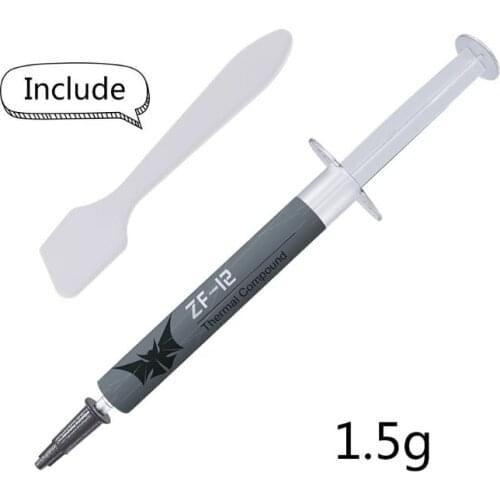 ZF-12 High Performance Thermal Conductive Grease Paste 1.5g for In-tel Processor CPU GPU Cooler Cooling Fan Compound Heatsink