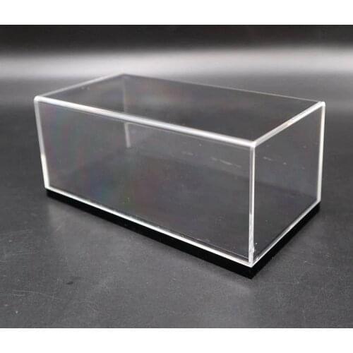 1/43 Scale Display Box Model Car Acrylic Case Transparent Dustproof with Black Base High Quality 14cm