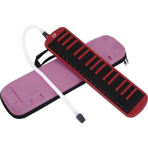 1 Set Abs+brass Soundboard High-end 32-key Playing Tone Piano With Harmonica Pianica Instrument Keyboard Bag