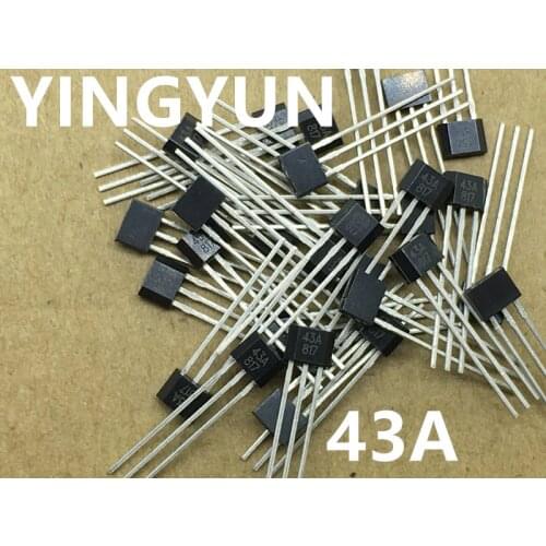 10pcs/lot SS443A 43A Unipolar Hall Switch Hall sensor element new original