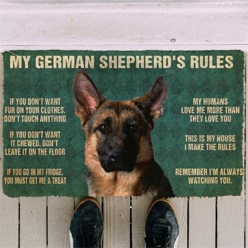 3D Printed My German Shepherds Doormat Non Slip Door Floor Mats Decor Porch Doormat