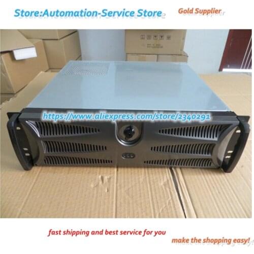 3U Industrial Server Chassis Front With Butterfly Lock 1.2 Thickening Deep Short Chassis Equipped Panel With PC Power Supply