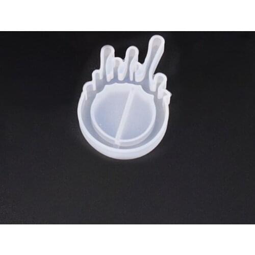 97QE DIY Handmade Crystal Epoxy Silicone Mold UV Jewelry Pendant Resin Molds Making Crafts Tools Quicksand Star Moon Cat Model