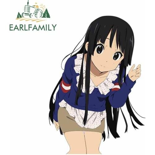 EARLFAMILY 13cm x 9.3cm For K-on Cartoon Car Stickers Windows Decal Car Accessories Vinyl Material Occlusion Scratch Decor