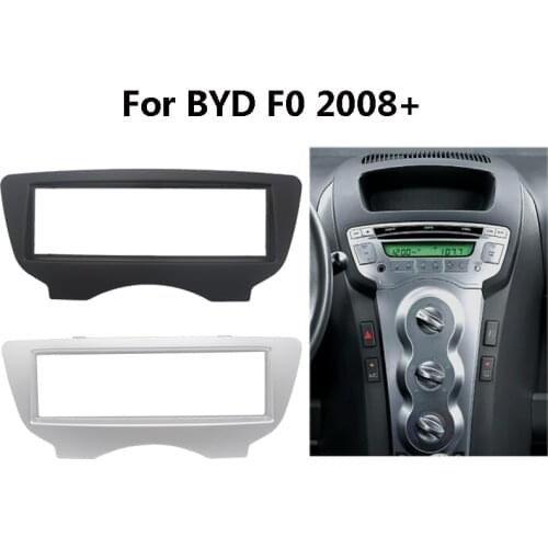 Car Radio Frame Kit For BYD F0 2008+ Stereo Dash CD Trim Center Console Holder Installation Fascia Panel Single 1 Din 182*53mm