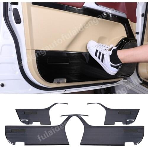For Toyota Land Cruiser LC200 2012-2020 stainless Car Door Anti-Kick Anti-Dirty Guard protection Cover Trim Car Styling